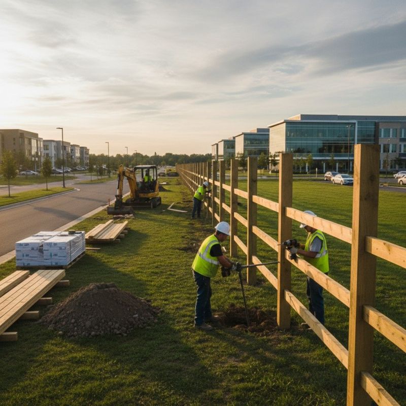 Wood Fence Installation detail